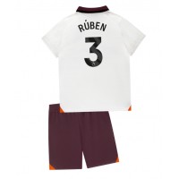 Dječji Nogometni Dres Manchester City Ruben Dias #3 Gostujuci 2023-24 Kratak Rukav (+ Kratke hlače)
